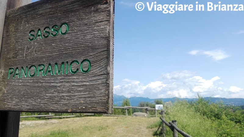 L'oasi di Baggero a Merone, il sasso panoramico