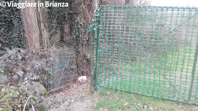 Parco della Brughiera Briantea, l'ingresso a Mariano Comense del sentiero 7