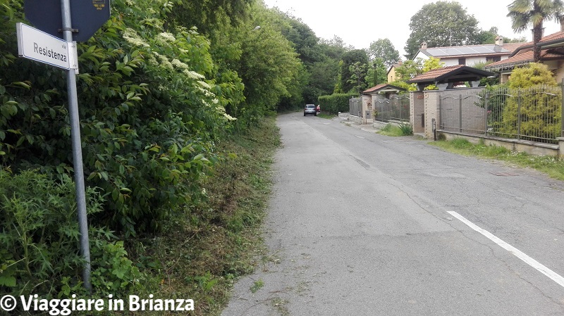 Via della Resistenza a Cabiate