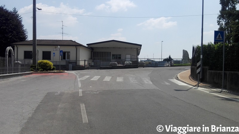 L'incrocio tra via della Costaiola e via Verdi a Lentate