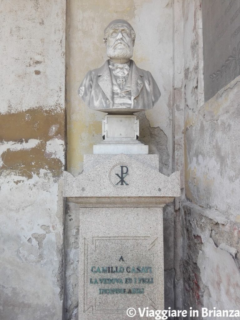 Il busto di Camillo Casati nel Mausoleo Casati Stampa