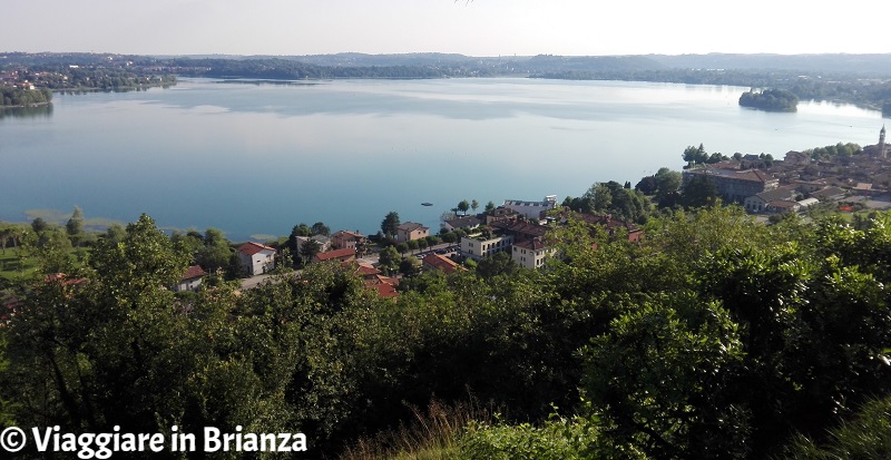 Il lago di Pusiano da Cesana Brianza