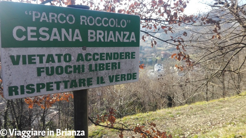Parco del Roccolo a Cesana Brianza, divieto di accendere fuochi