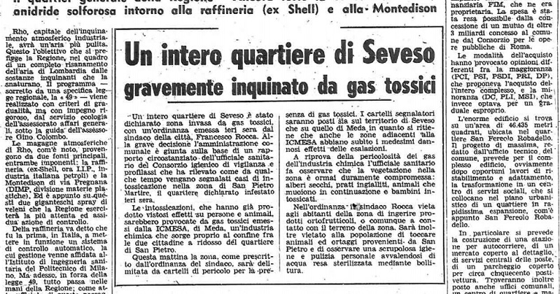 Il Corriere della Sera del 17 luglio del 1976