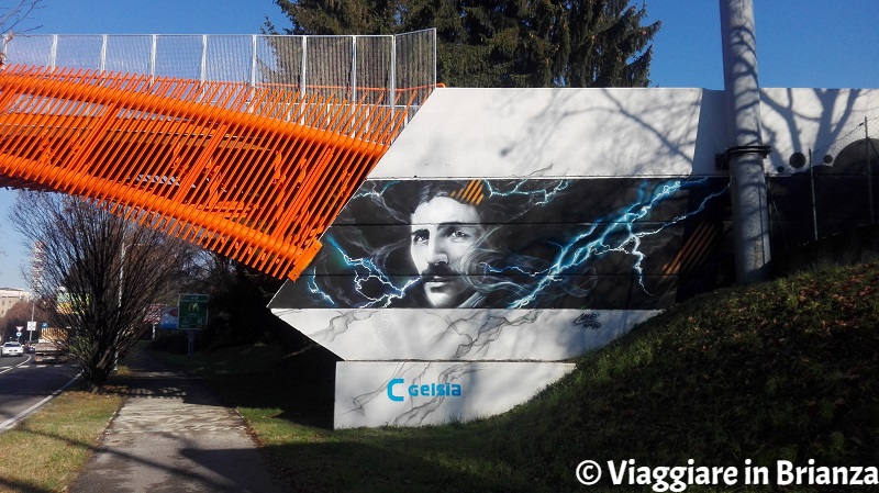 Cosa fare a Seregno, il murale di Nikola Tesla