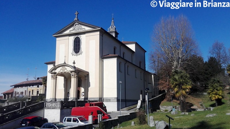 La chiesa di Cassago Brianza vista dal Parco di Sant'Agostino