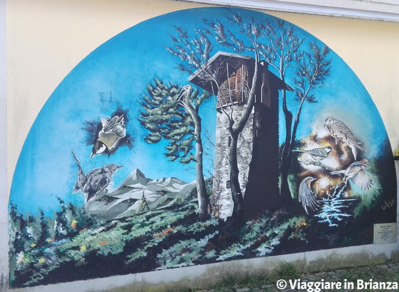 Cosa fare a Intimiano, il murales Il roccolo