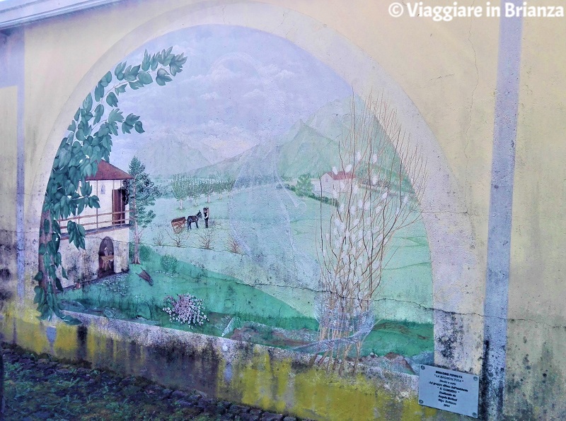 Cosa vedere a Capiago Intimiano, il murales La bachicoltura