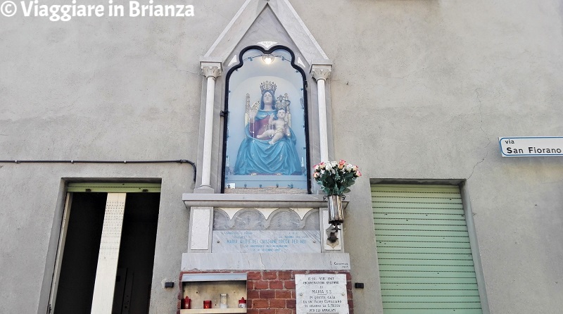 Cosa vedere a Villasanta, l'edicola della Madonna dell'Aiuto