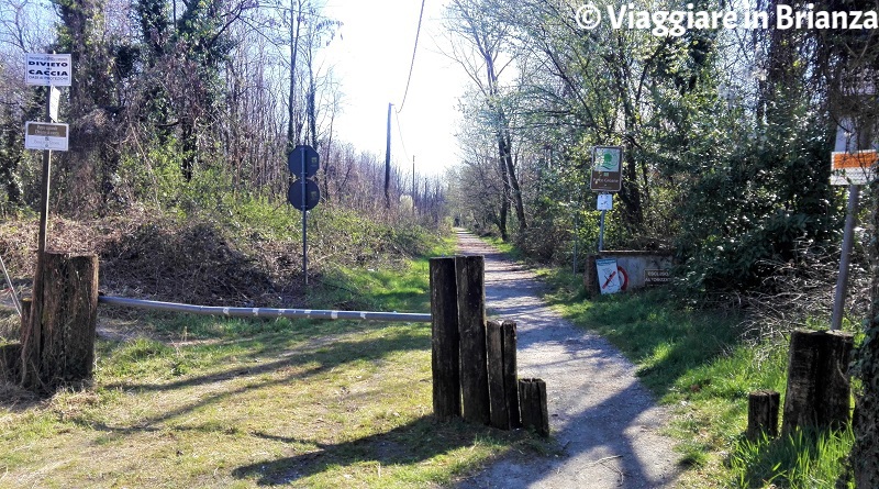 La pista ciclabile 22 del Parco delle Groane in via Brigata Sassari