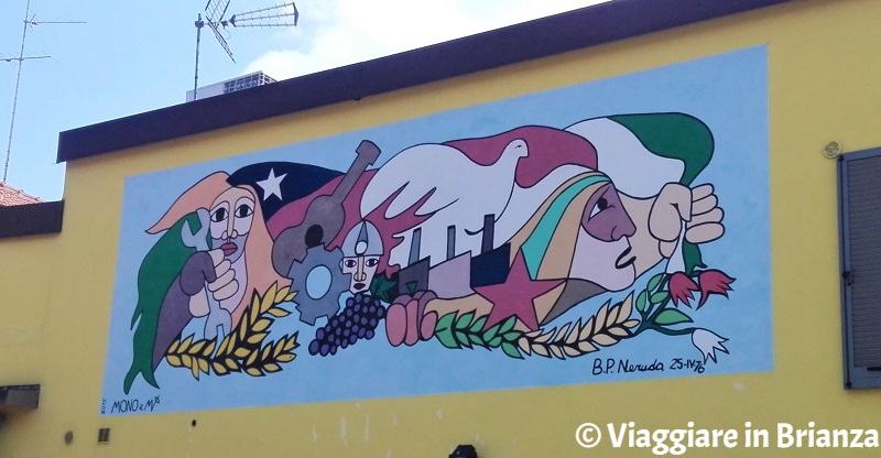 Cosa fare ad Arcore, il murales della Brigata Pablo Neruda