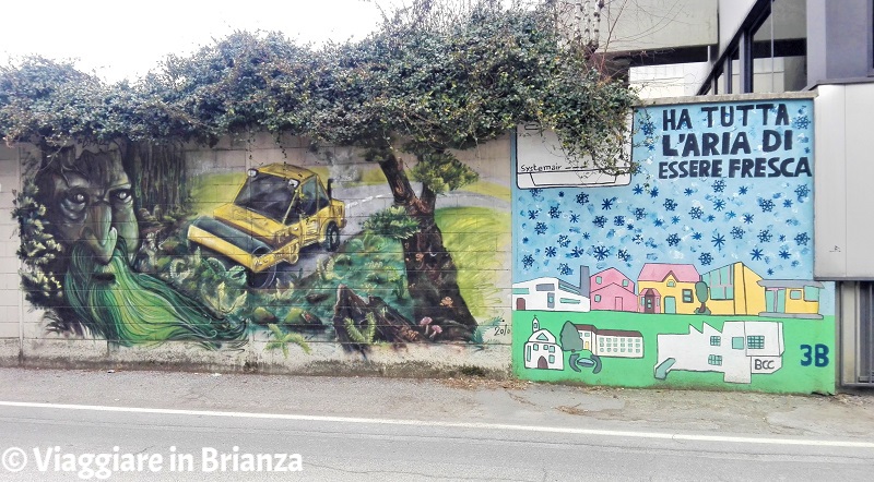 Il murale della scuola media di Barlassina