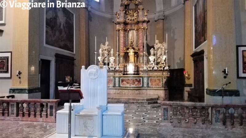 L'altare maggiore della Basilica di Seregno