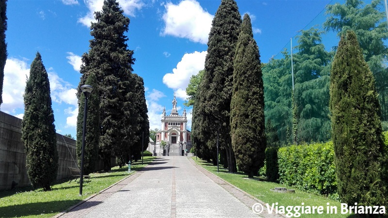 Carimate, il viale del cimitero