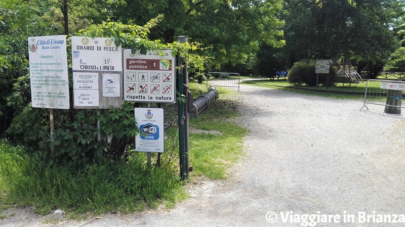 L'ingresso del Laghetto di Lissone