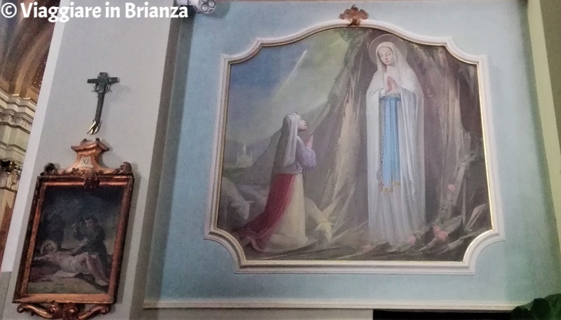 La Madonna di Lourdes nella chiesa di Socco a Fino Mornasco