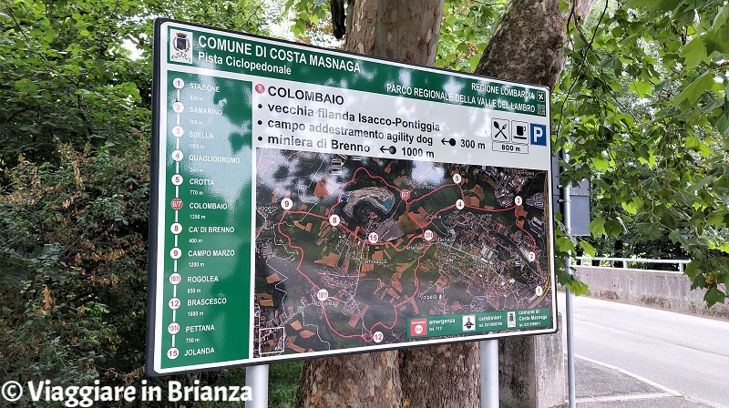 Piste ciclabili in Brianza, la Bevera a Costa Masnaga