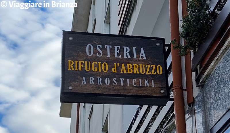 Dove mangiare a Cermenate, l'Osteria Rifugio d'Abruzzo