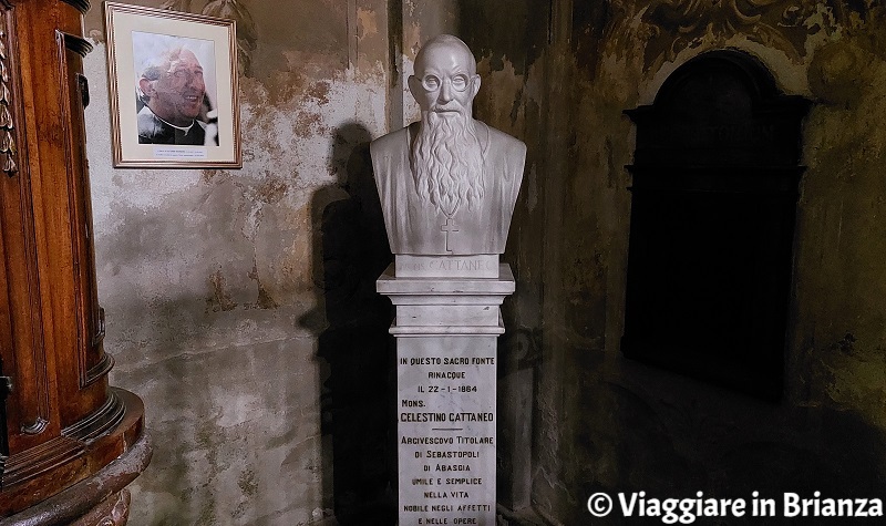 Il busto di Celestino Cattaneo