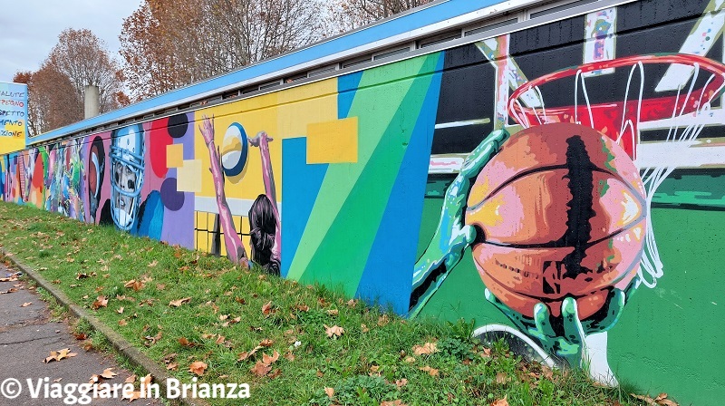 I murales del centro sportivo di Desio