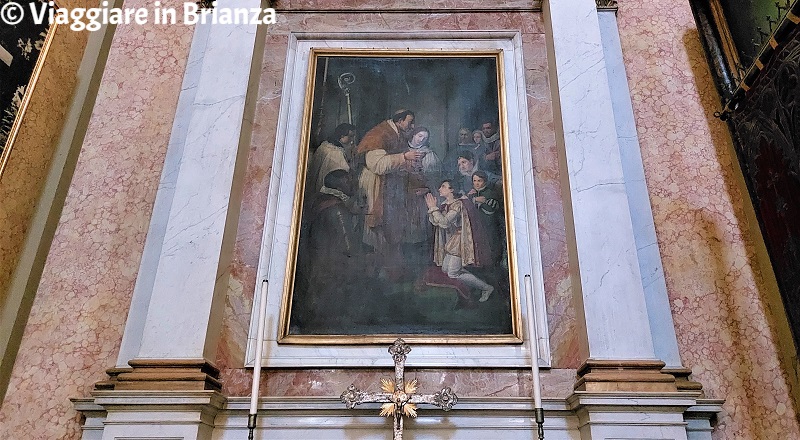 San Carlo Borromeo amministra la Prima Comunione a San Luigi Gonzaga 