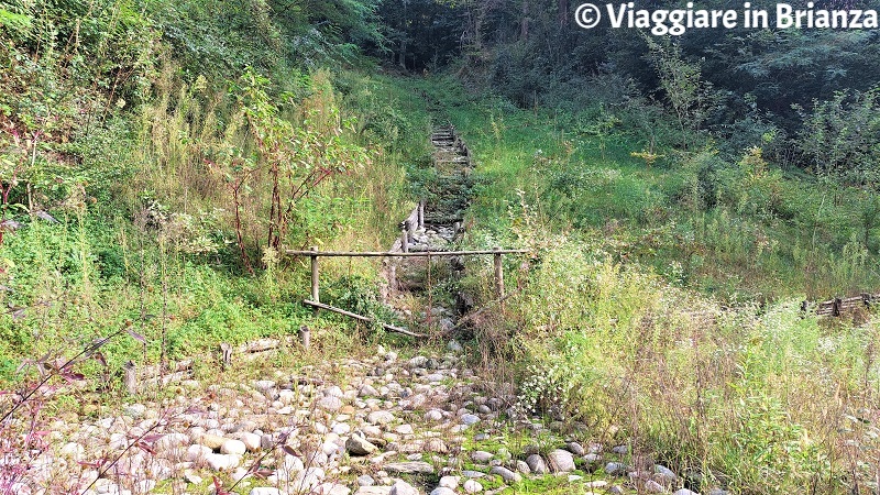 La scalinata per Villa Calvi a Montesolaro