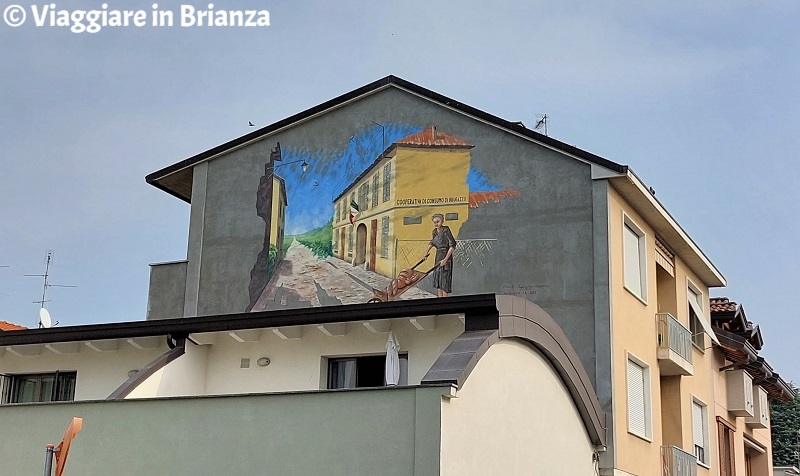 Cosa vedere in Brianza, il murales della Cooperativa di Brugazzo