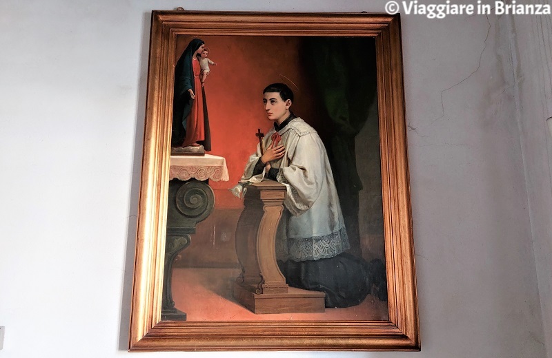 Il quadro di Luigi Gonzaga nell'Oratorio di San Benedetto a Seveso