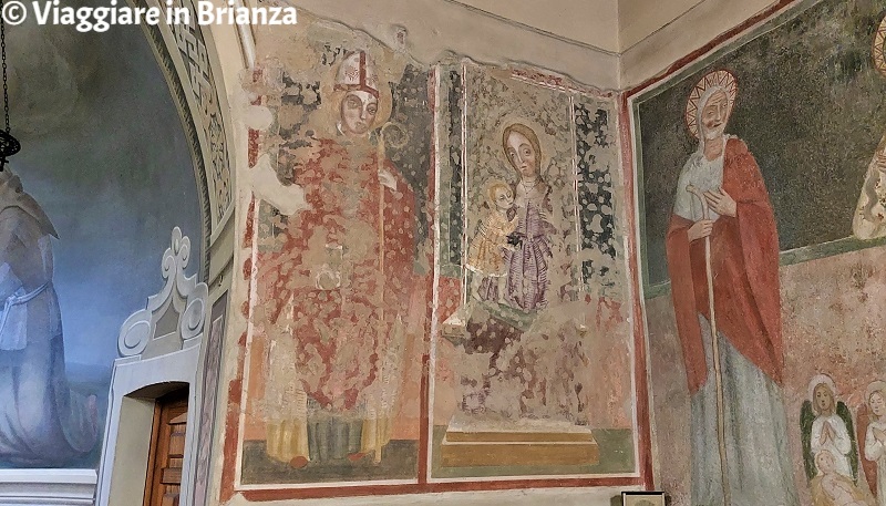 Il santo vescovo e la Madonna del Latte nel santuario di Binzago a Cesano Maderno