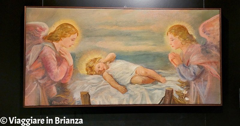 Biassono, il Bambino con Angeli adoranti di Eraldo Moscatelli