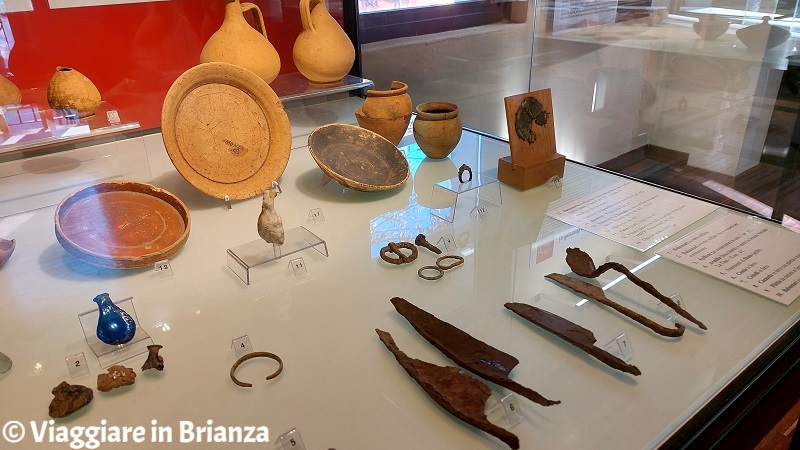 Biassono, museo civico: reperti archeologici di Cascina Monzina