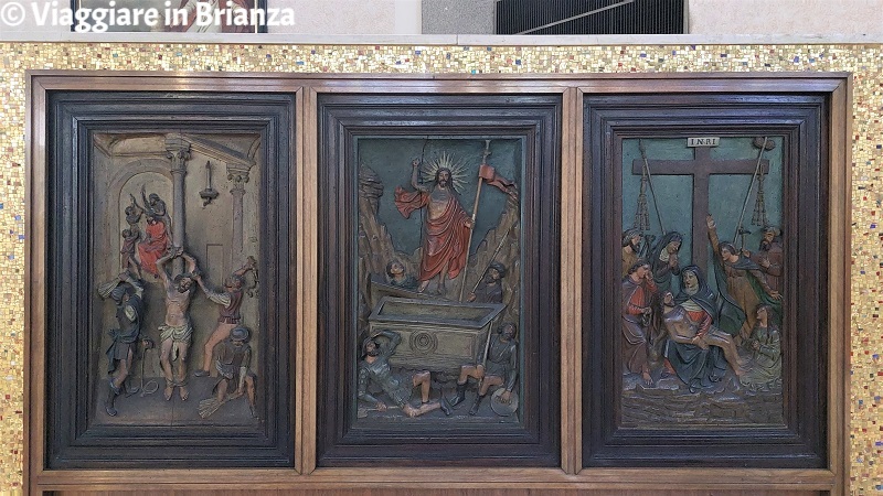 Pannelli in legno della Chiesa del Lazzaretto di Seregno