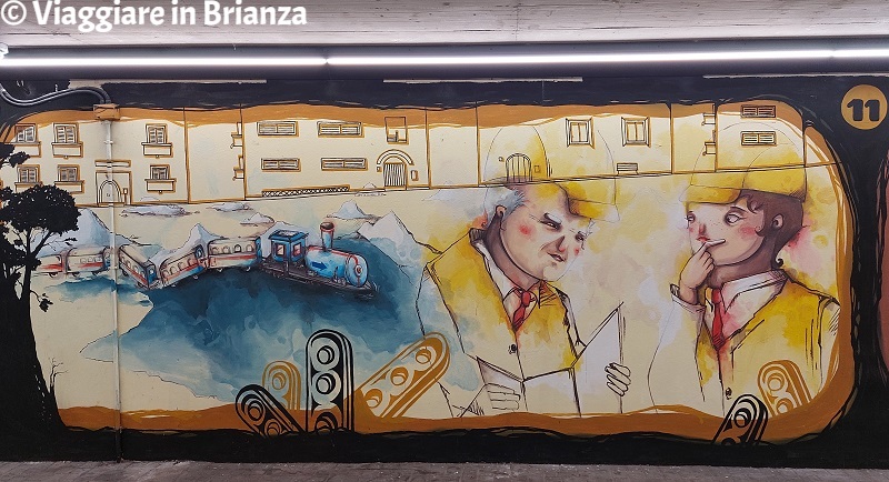 I murales di Seregno della Freccia Azzurra