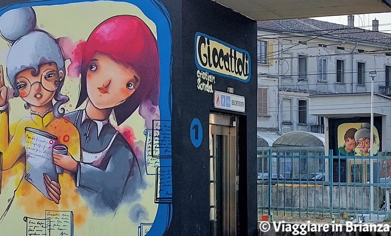 Street art in stazione a Seregno