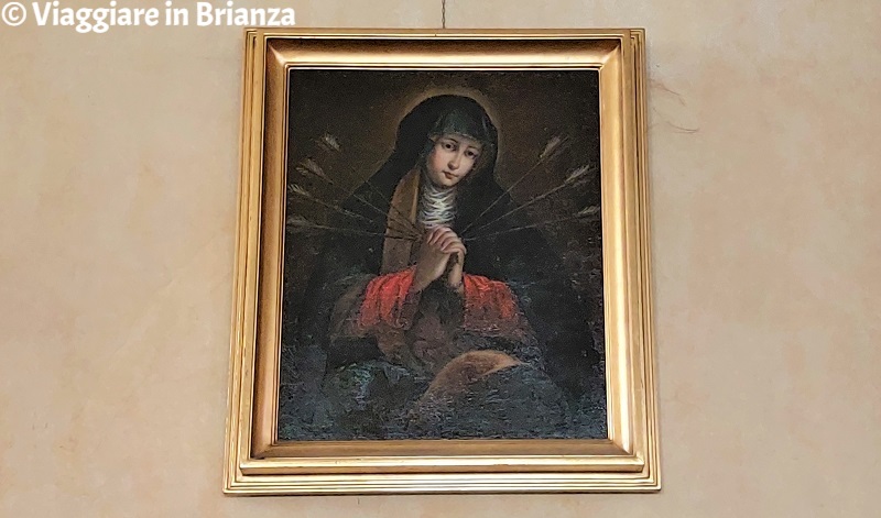 Cabiate, santuario: il quadro di Maria Addolorata