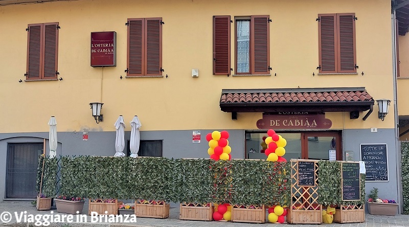 Dove mangiare a Cabiate, l'Osteria de Cabiàa