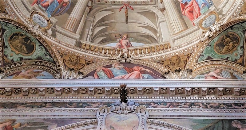 I pennacchi della cupola del santuario di Cantù