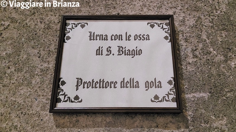 L'urna con le ossa di San Biagio