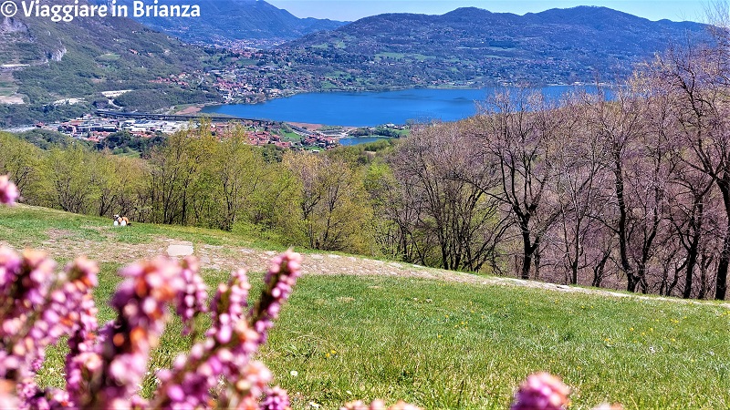 Il lago di Oggiono da San Pietro al Monte