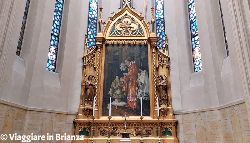 L'altare di San Carlo nella Chiesa di Santa Valeria a Seregno