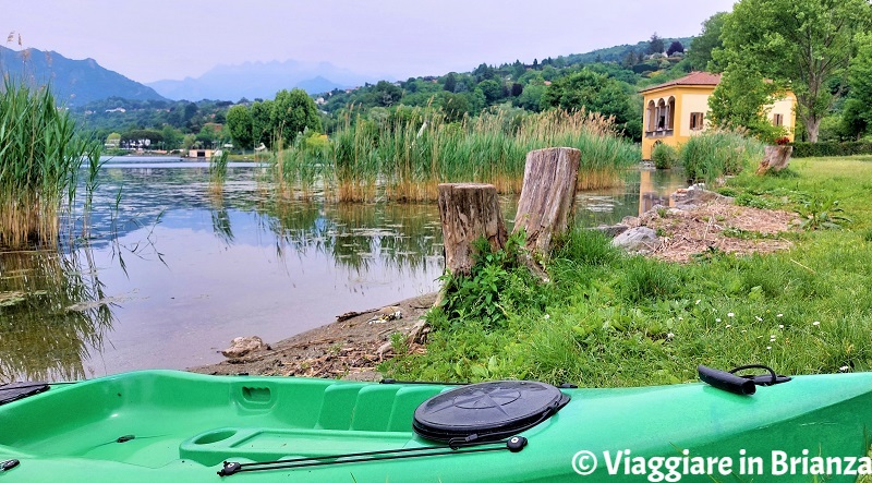 La darsena del lago di Oggiono