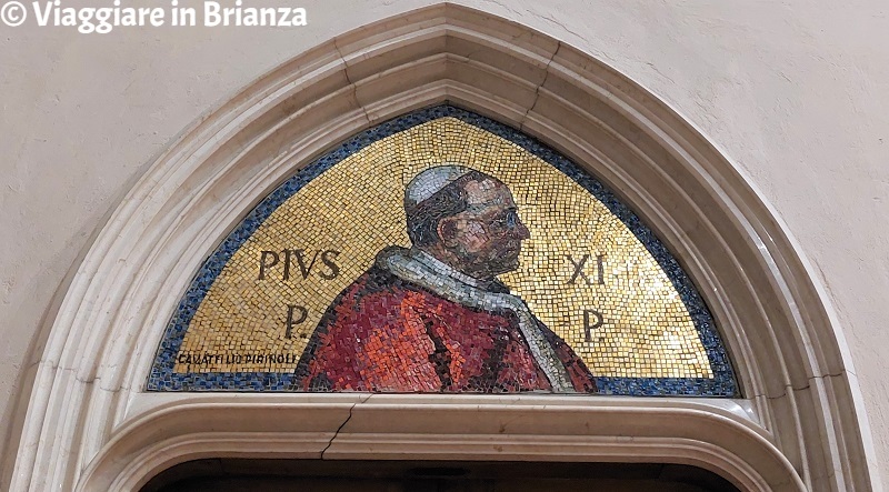 Pio XI nella Chiesa di Santa Valeria a Seregno