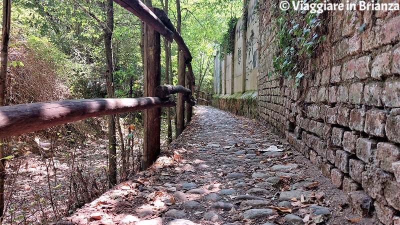 Sentiero 4: il muro di cinta di Villa Padulli