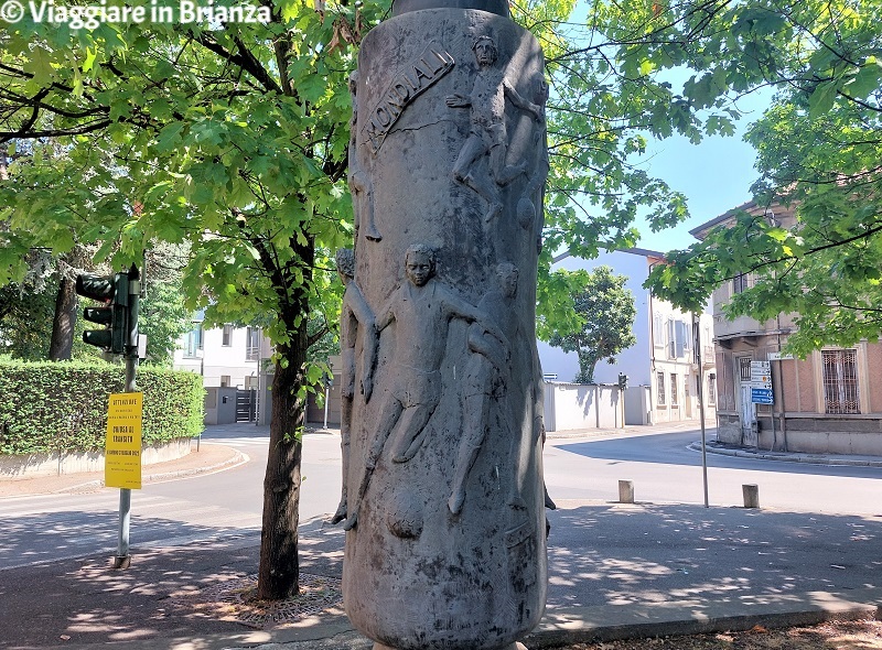 Seregno, la scultura per i Mondiali di Italia '90