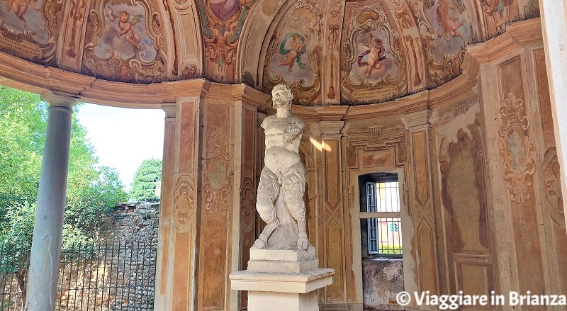 La statua del dio Pan a Cesano Maderno