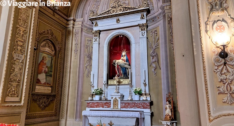 La cappella dell'Addolorata nella chiesa di Vighizzolo di Cantù