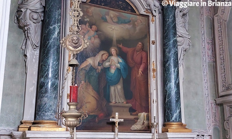 L'altare di Sant'Anna nella chiesa di Barlassina