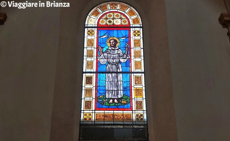 La vetrata con San Francesco