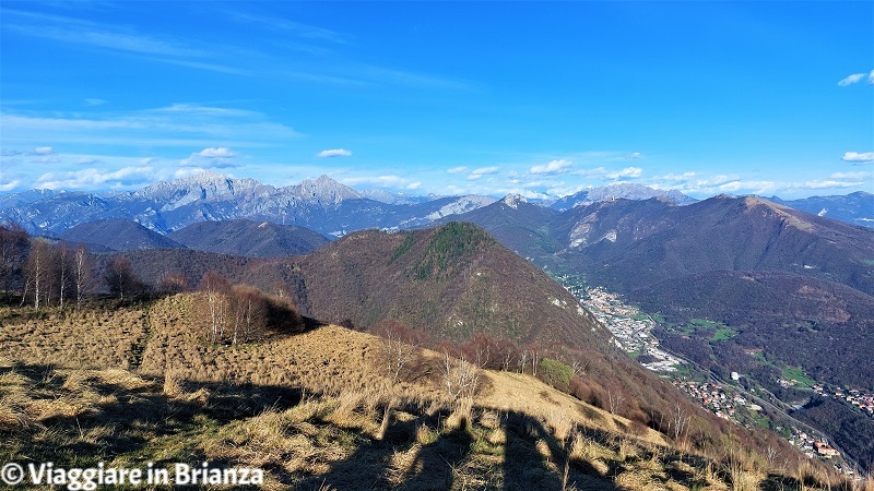 Il panorama dal monte Puscio