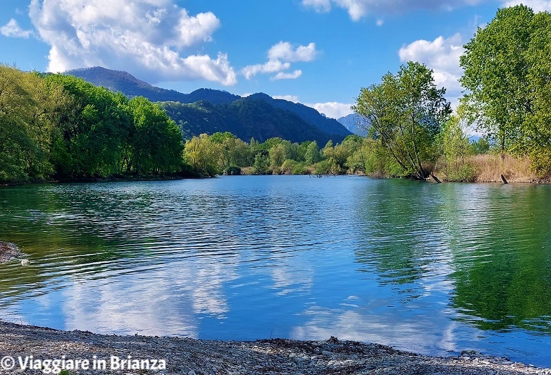 La spiaggia di Airuno sull'Adda